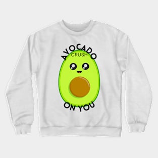 Avocado Cute Food Sticker Crewneck Sweatshirt